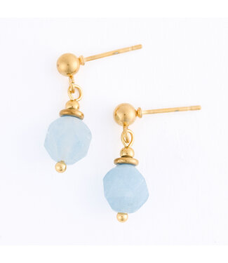 Howards Narelle Waterproof Genuine Aquamarine Beaded Drop