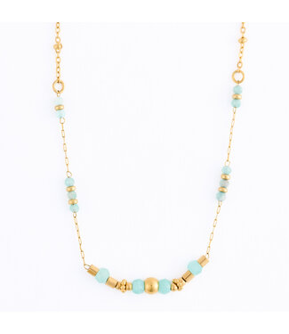 Howards Narelle Waterproof Genuine Green Aventurine Dainty Necklace