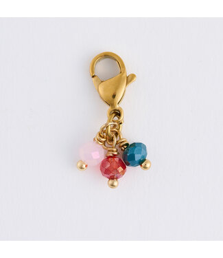 Howards Narelle Waterproof Triple Bead Charm Gold