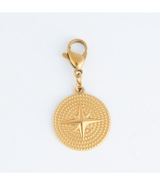 Howards Narelle Waterproof Compass Charm Gold