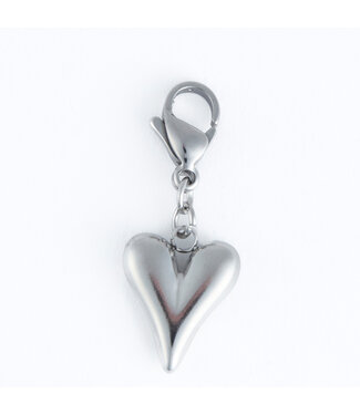 Howards Narelle Waterproof Heart Charm Silver