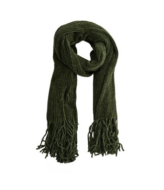 Howards Charli Chenille Fringe Scarf Olive