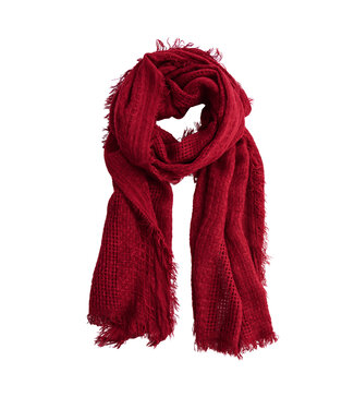 Howards Asher Lightweight Fringe Scarf Burgundy