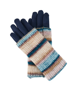 Howards Rielle Faux Suede Convertible Gloves Nav