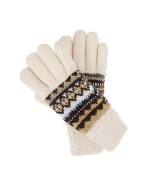 Howards Aspen Fair Isle Gloves Cloud OS