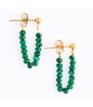 Howards Narelle Waterproof Genuine Malachite Beads