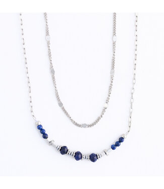 Howards Narelle Waterproof Genuine Lapis Lazuli Double Row