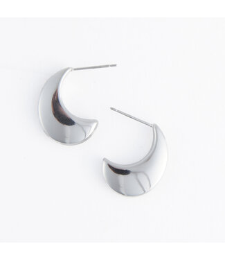 Howards Narelle Waterproof Pointed Waterdrop Earrings  Silver