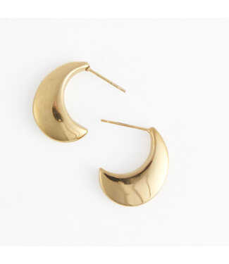 Howards Narelle Waterproof Pointed Waterdrop Earrings  Gold