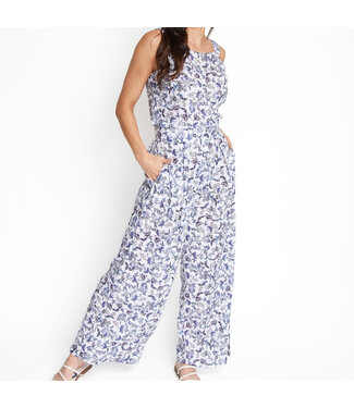 Howards Amerie Crepe Wide Leg Jumpsuit Dusk Floral