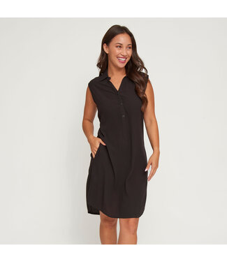 Howards Camille Sleeveless Dress Jet Black