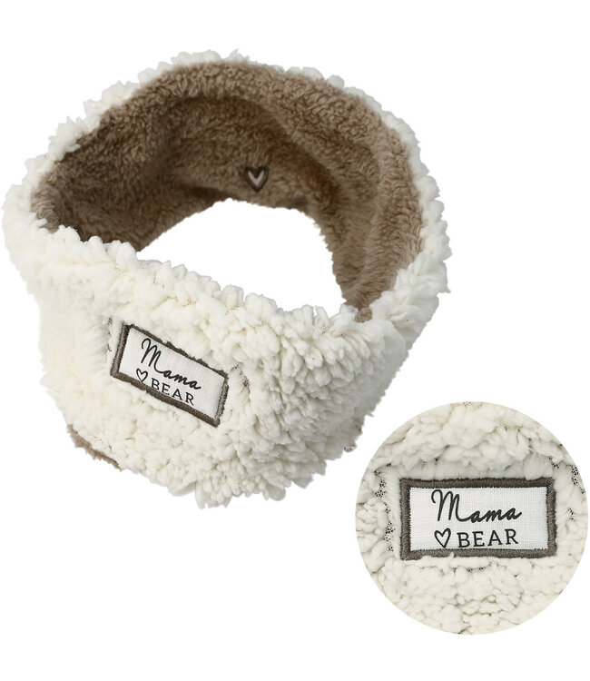 Pavillion Mama Bear Sherpa Lined Fleece Headband