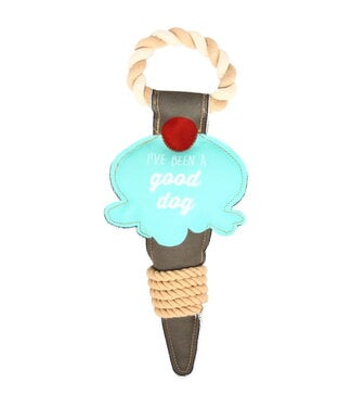 Pavillion Good Dog 13inch Canvas Dog Toy on Rope