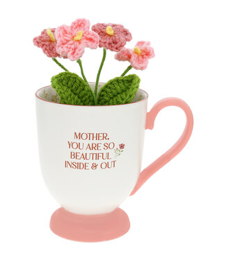 Pavillion Mother 13 oz Cup with Crocheted Flower