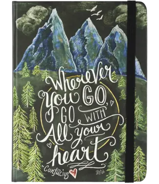 Peter Pauper Press Journal Mid Wherever You Go Heart