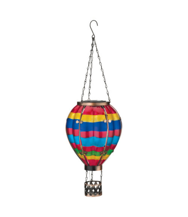 Regal Hot Air Solar Balloon Lantern Large Multi Stripe