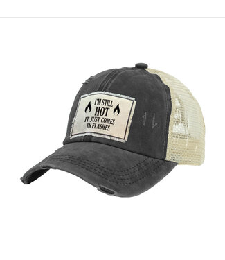 Brief Insanity Im Still Hot It Just Comes In Flashes Vintage Distressed Cap