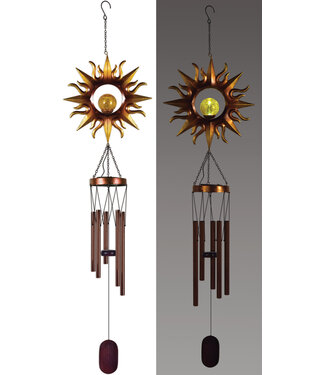 Sunset Vista Designs Sun Solar Wind Chime 42inches