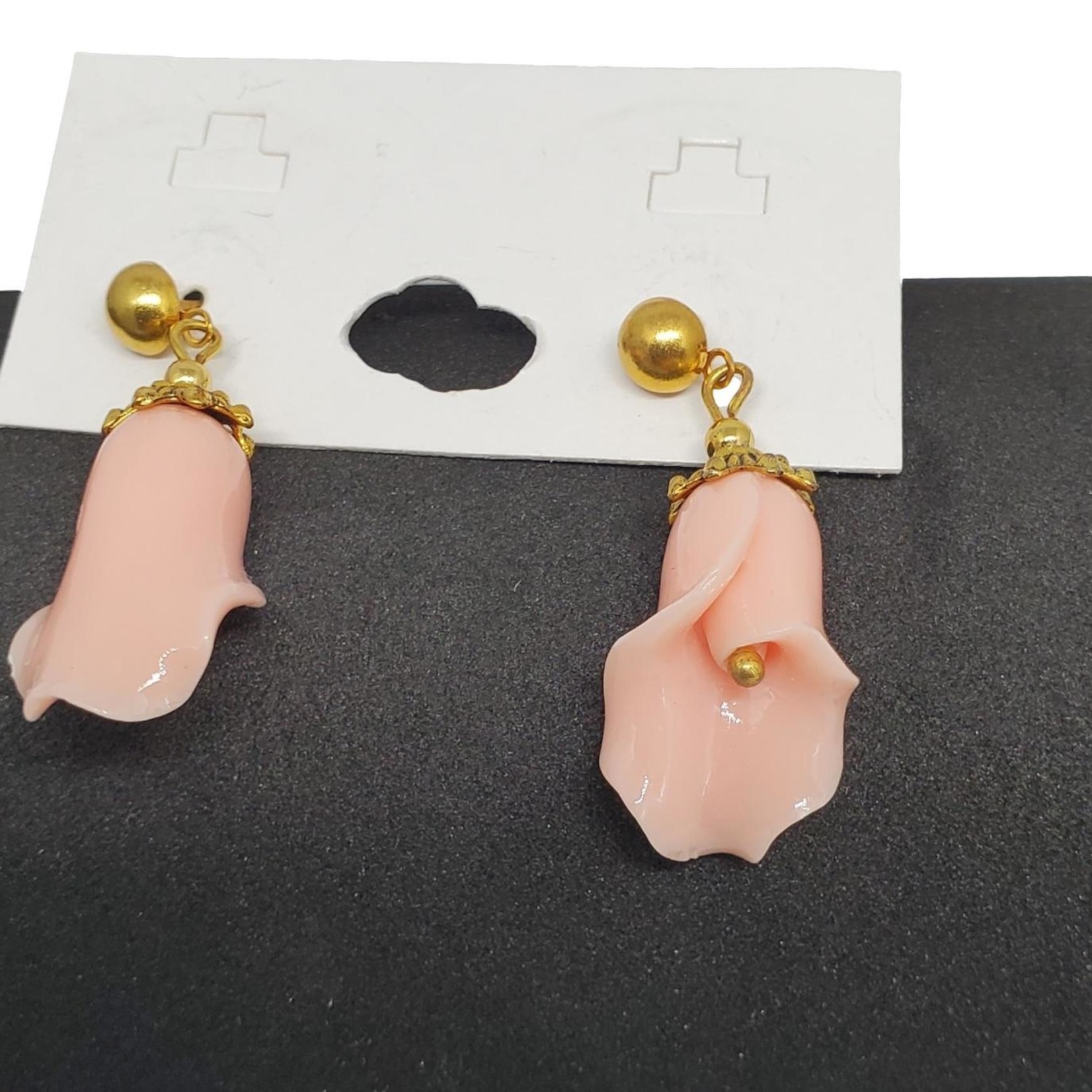 Jewellery by Deborah Young-Groves Pink Lily Drop Earrings