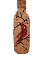 Off The Wall Gallery Hand-painted Wall Hanging Paddle - Red Cardinal