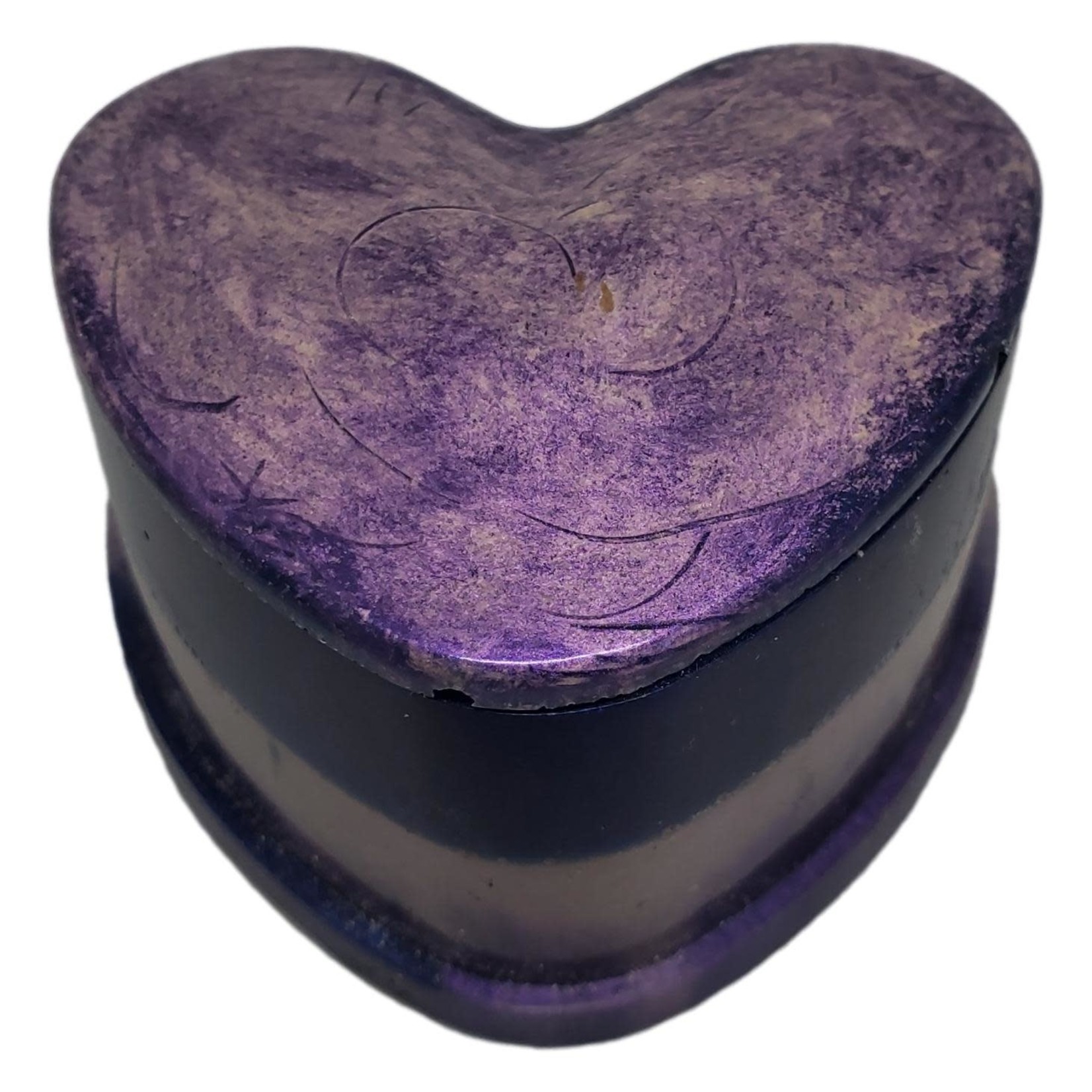 East Coast Sirens Purple & Lavender Heart Trinket Box