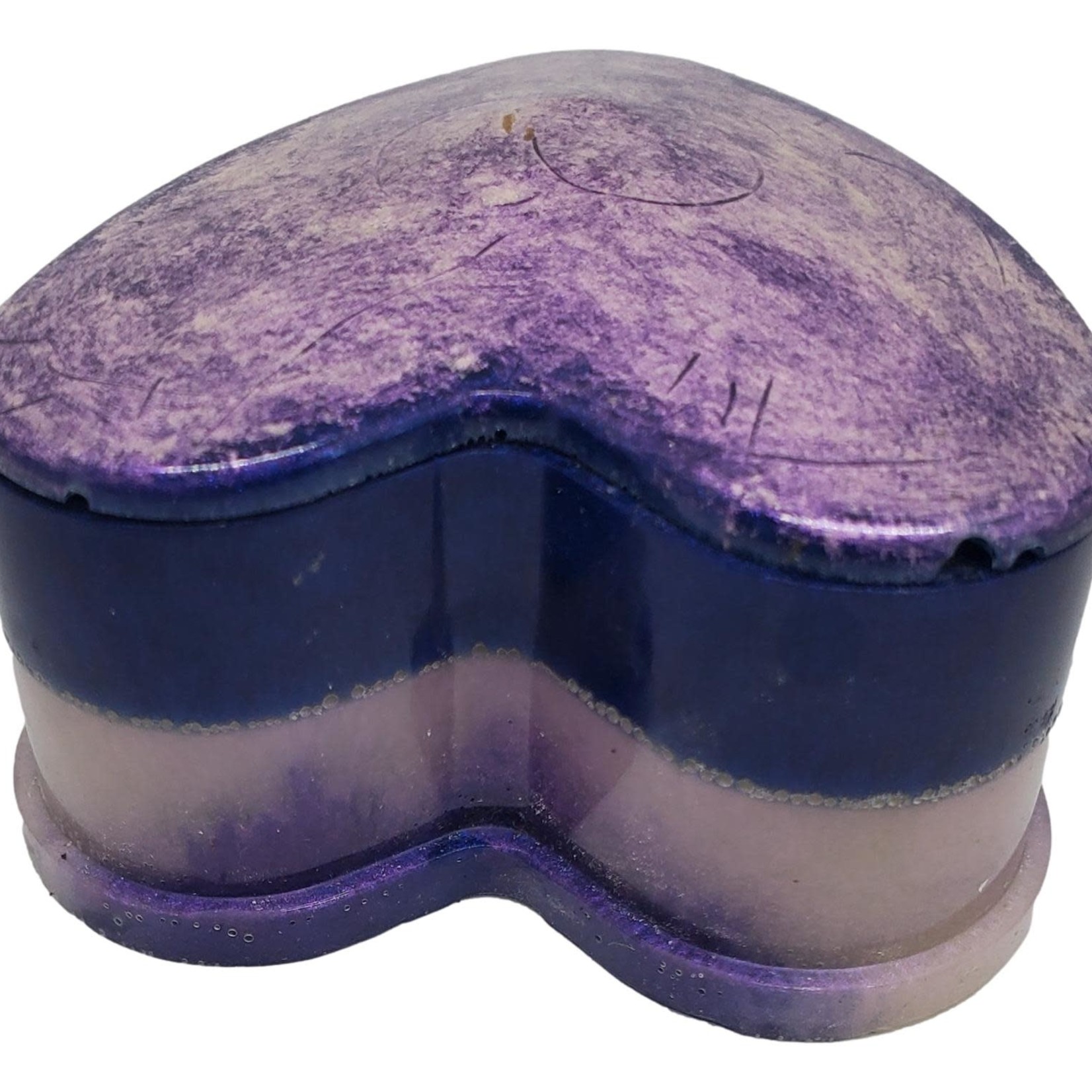 East Coast Sirens Purple & Lavender Heart Trinket Box
