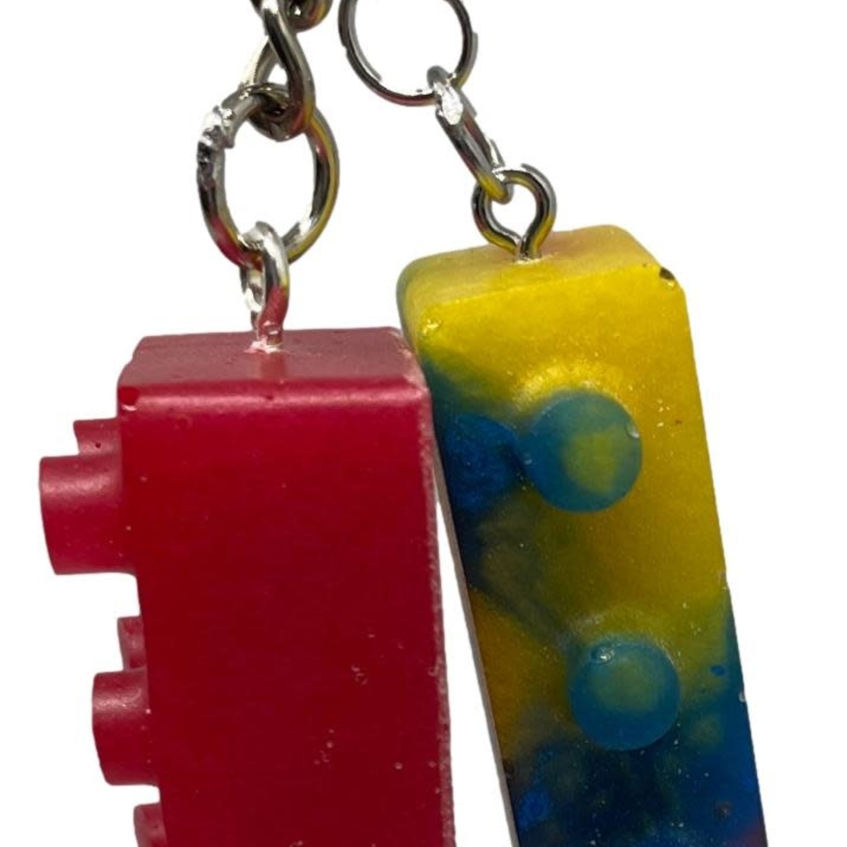 East Coast Sirens Red & Yellow Lego Key Chain
