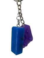 East Coast Sirens Purple & Blue Lego Key Chain