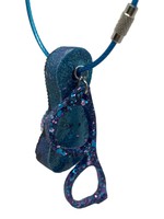 East Coast Sirens Blue & Purple Sandal & Glasses Key Chain
