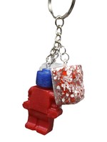 East Coast Sirens Red, White & Blue Lego Key Chain
