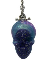 East Coast Sirens Blue & Purple Skull Keychain