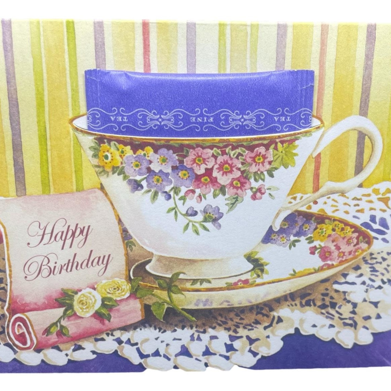 Kimberly Shaw Happy Birthday Teacup Card