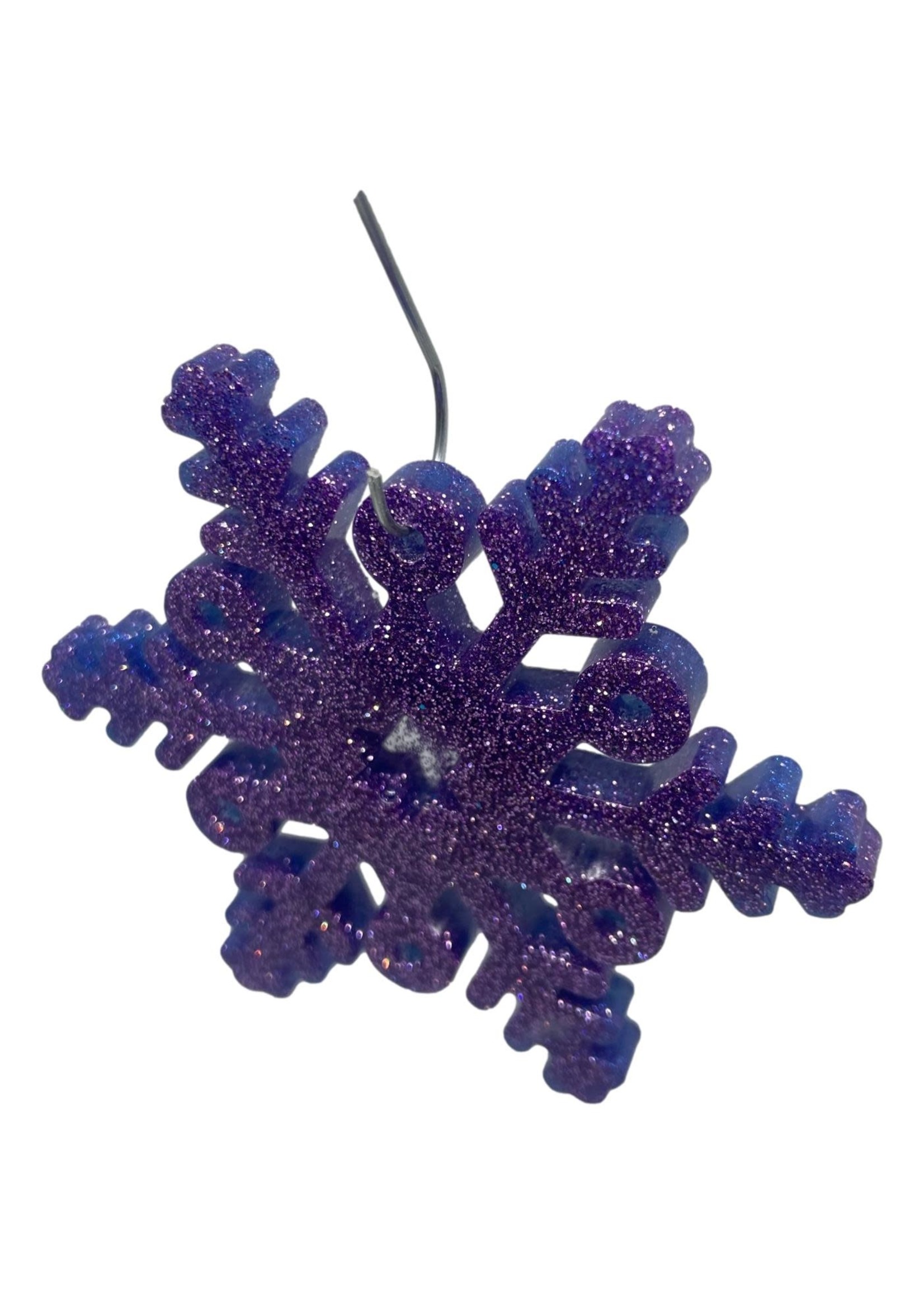 East Coast Sirens Sparkling Purple Snowflake Tree Ornament