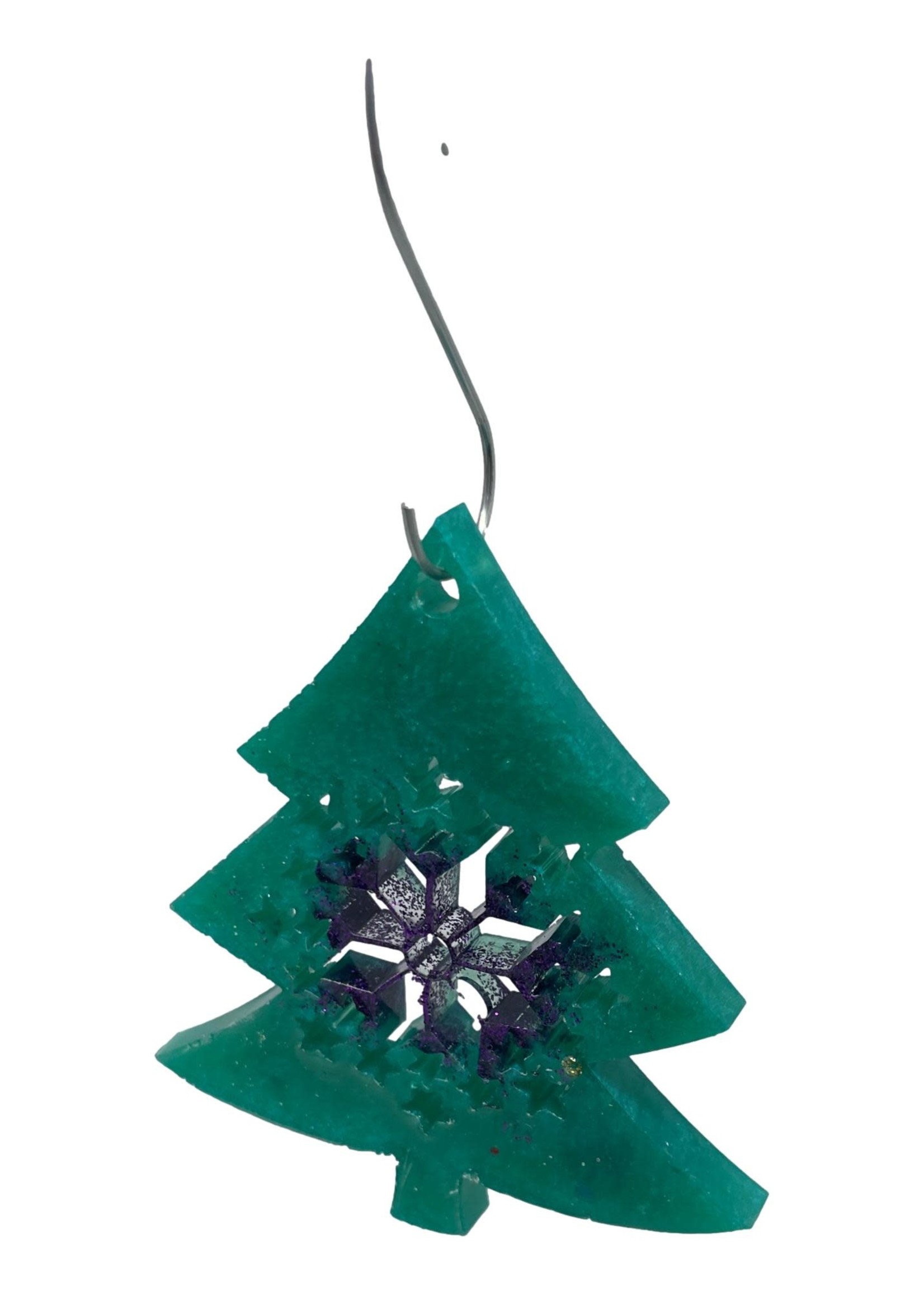 East Coast Sirens Green & Purple Tree Ornament