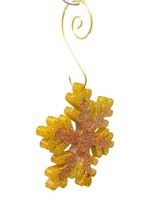 East Coast Sirens Gold & Red Snowflake Tree Ornament