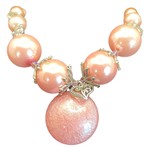 Jewellery by Deborah Young-Groves Pink & Silver-tone Bead Necklace