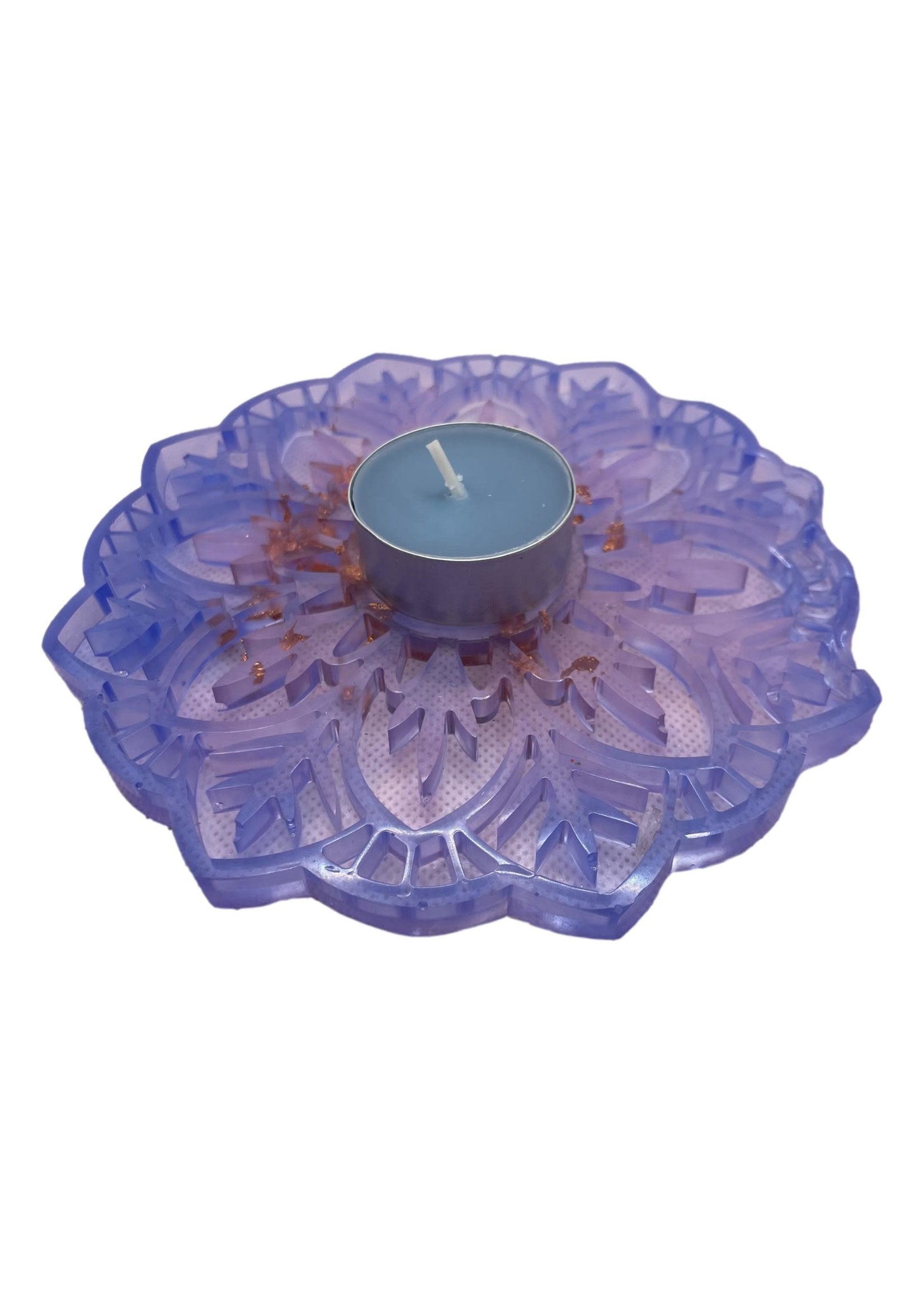 East Coast Sirens Blue Lotus Flower Candle Holder