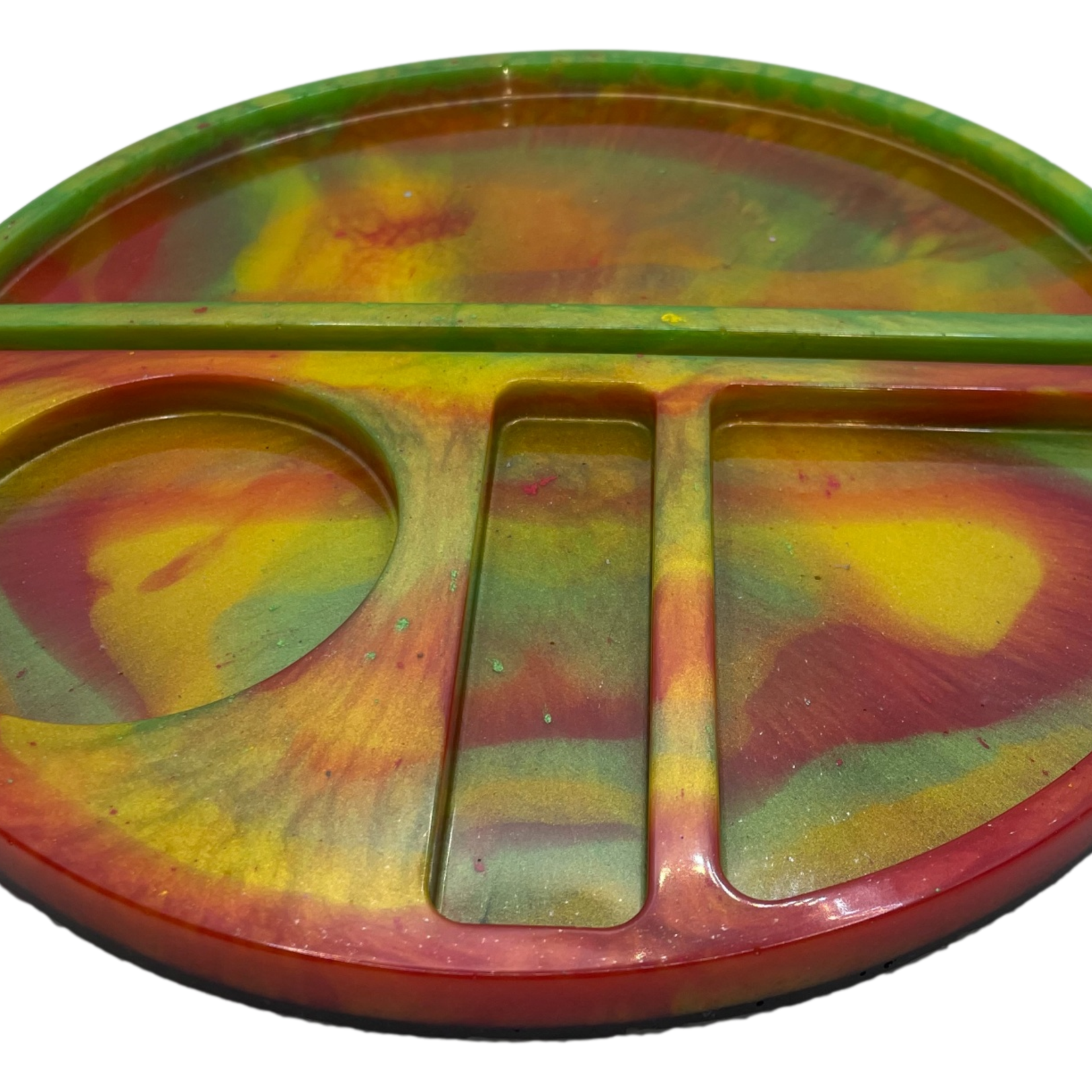 East Coast Sirens Round Sectioned Rolling Tray