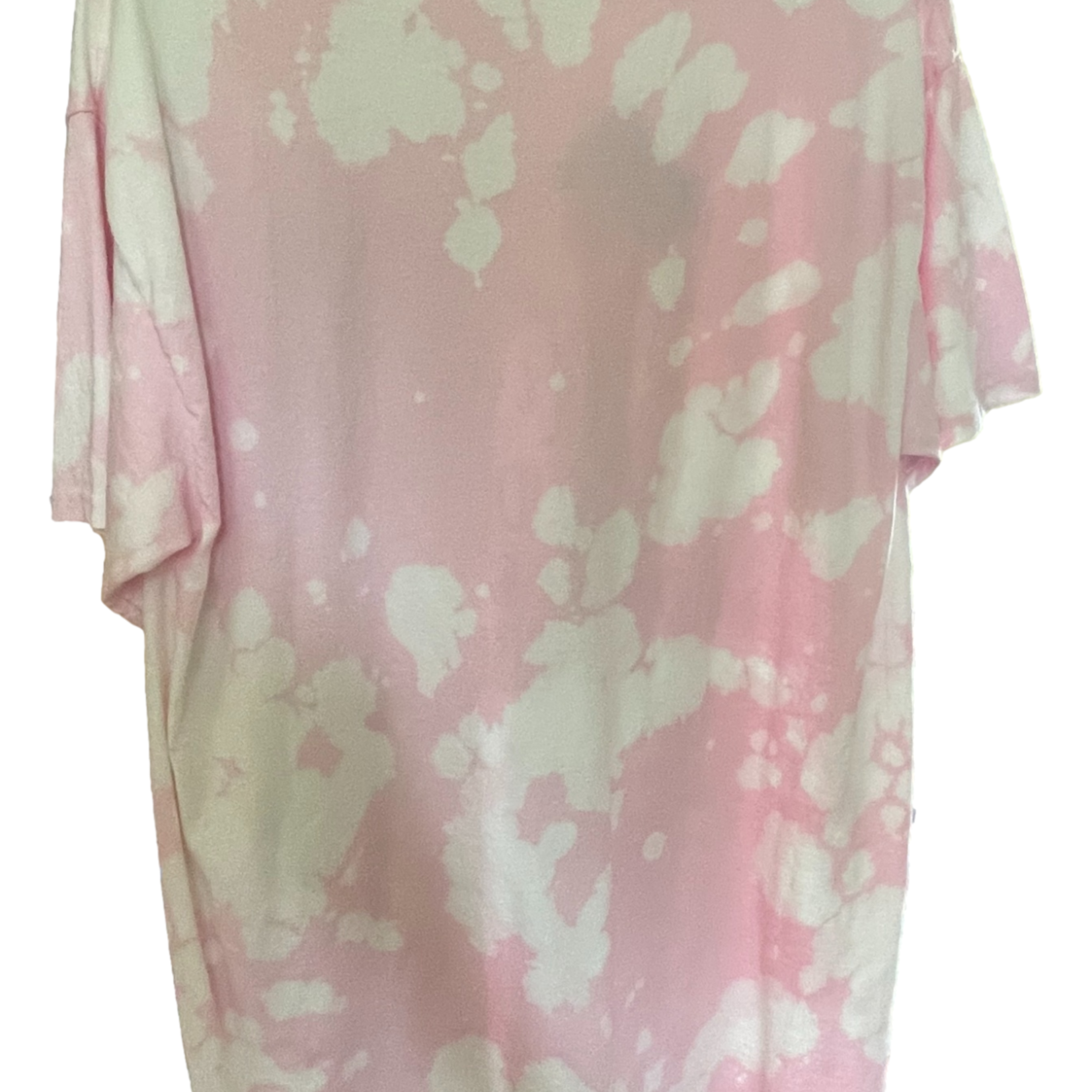 East Coast Sirens Bleached Light Pink T-Shirt - Large - High Tides, Good Vibes