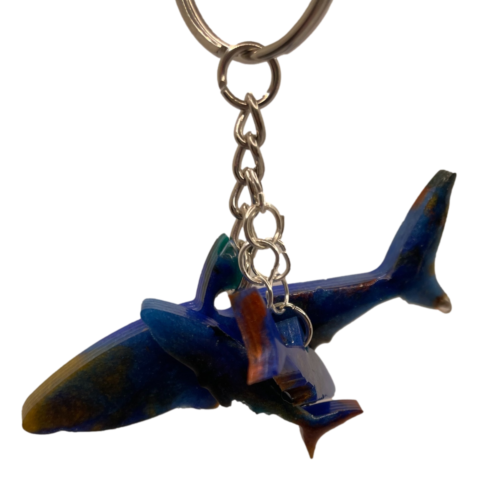 East Coast Sirens Blue Shark Family Keychain