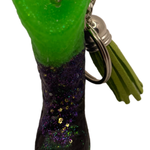 East Coast Sirens Lime & Purple Cowboy Boot Keychain