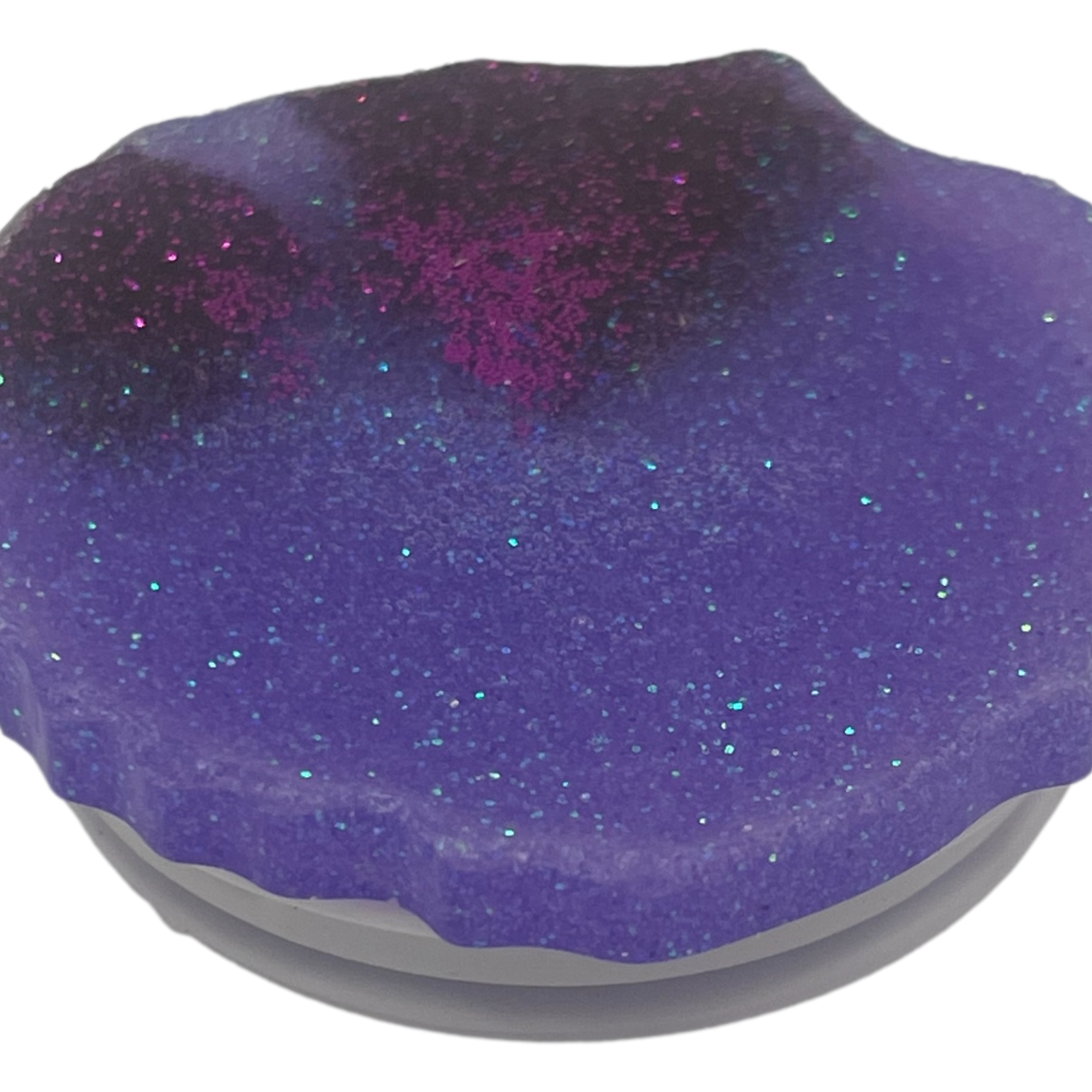 East Coast Sirens Geode-shaped Purple Glitter Phone Grip