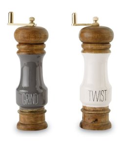 MudPie Enamel Salt & Pepper Grinder Set