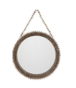 MudPie Beaded Wall Mirror