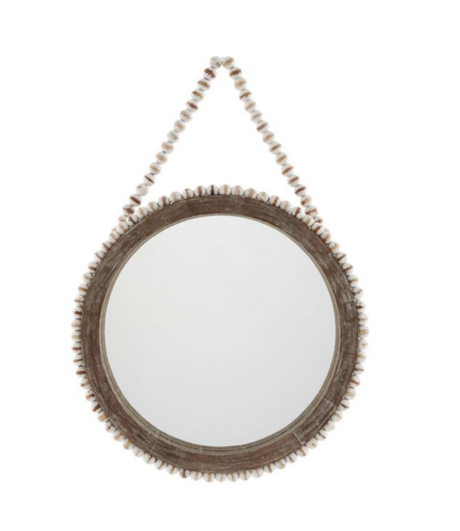 MudPie Beaded Wall Mirror