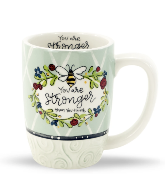 Brownlow GIfts Stronger Than You Think Sculpted Mug