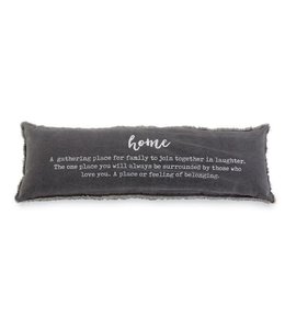 MudPie Washed Canvas Home Definition Pillow