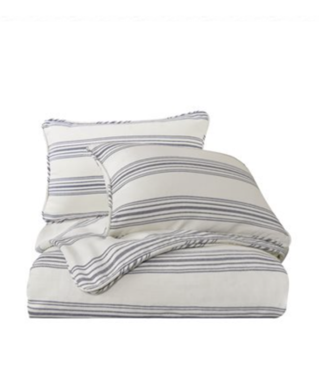 Hiend Accents Prescott Comforter Set, Navy- Super Queen