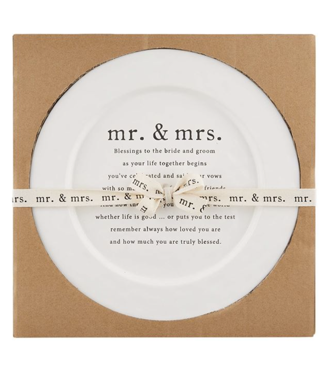 MudPie Wedding Blessings Platter