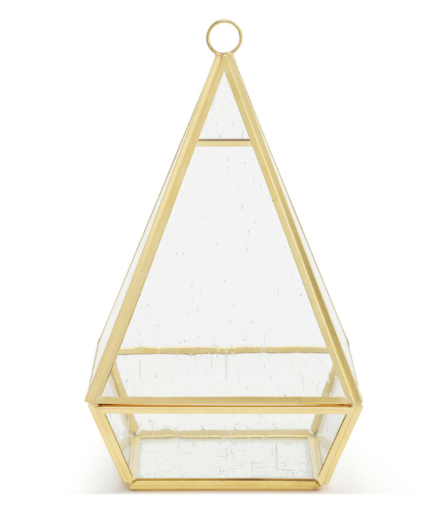 Demdaco Conservatory Frosted Brass Hanging Decor